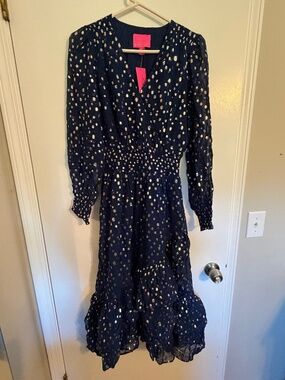 Lilly Pulitzer Christiana Dress - Navy NWT